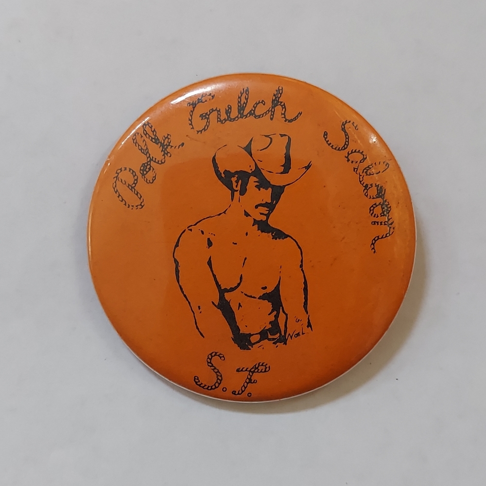 Vintage LGBT Pinback Polk Gulch 1970s Gay Bar San Francisco 70s